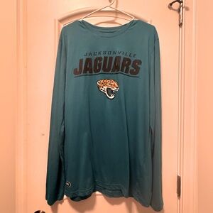 Jacksonville Jaguars NFL Combine Authentic Long Sleeve Shirt in Teal NWT